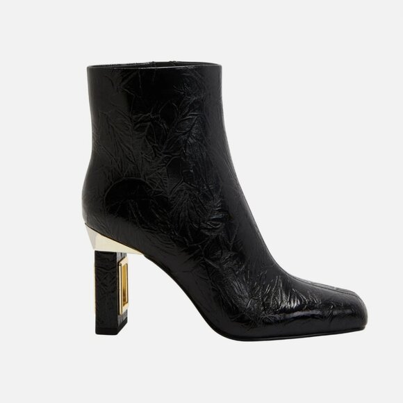 Katy Perry The Hollow Heel Bootie | Black & Gold Fashion Boots | NWT | Size (10) - Picture 3 of 13